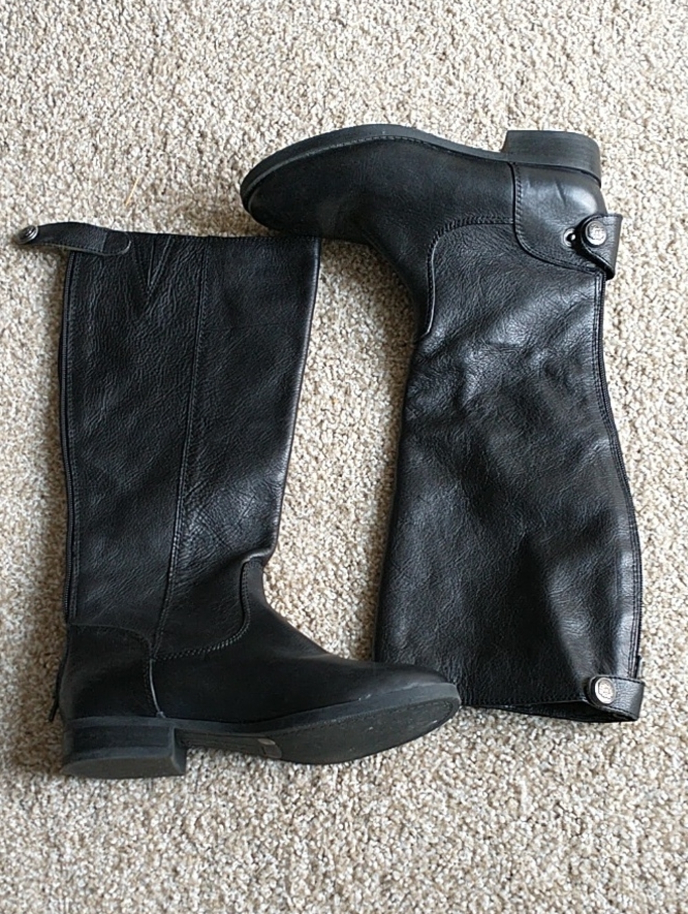 Arturo Chiang Black Over-the-Knee Leather Boots